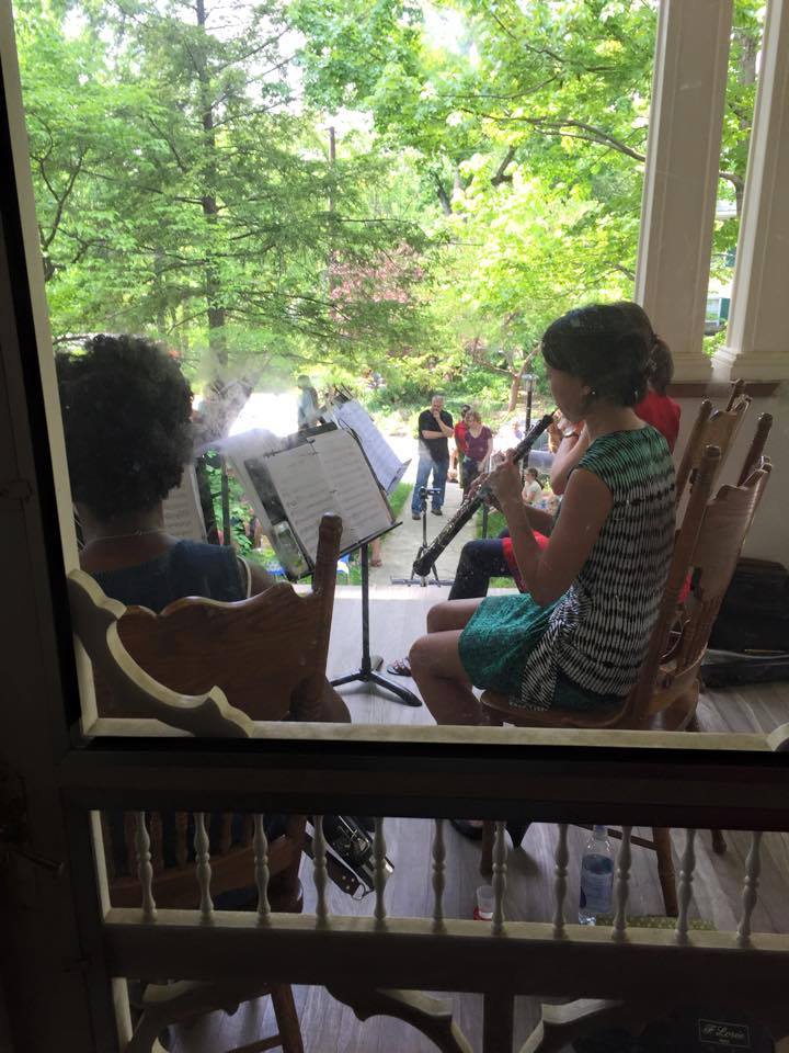 Patagonia Winds performs for Takoma Porch Festival